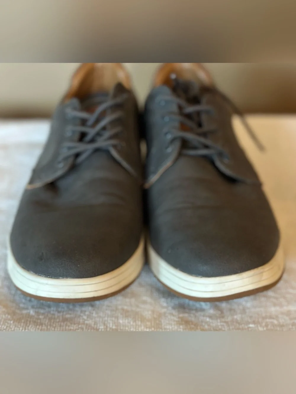 Steve Madden Jalen Men’s Gray Brown Casual Oxford Sneakers Size 9M